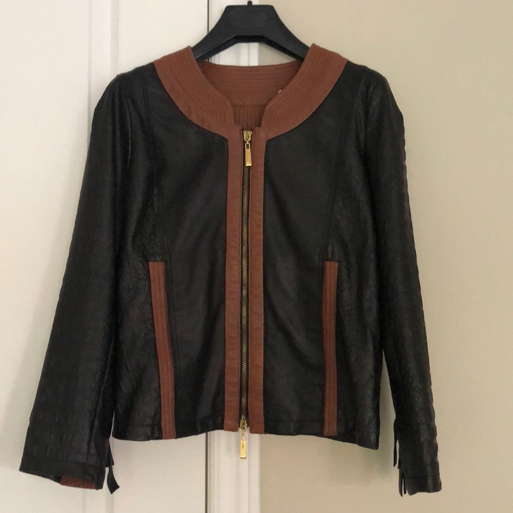Authentic Just Cavalli leather jacket